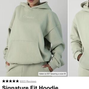 NWT Women's Green Tea Comfrt Hoodie size L UNISEX